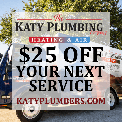 25 Off Your Next AC Service from Katy Plumbing & Air - 2023 Promo Coupon